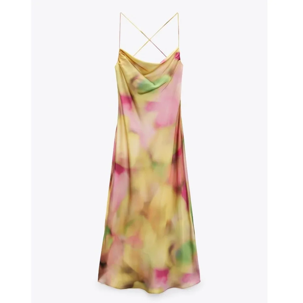 Zara Tie Dye Slip Dress - Picture 10 of 16
